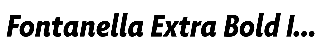 Fontanella Extra Bold Italic